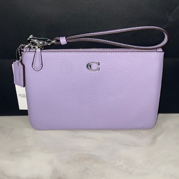 Coach purple pebbled wristlet - Picture 8 of 8